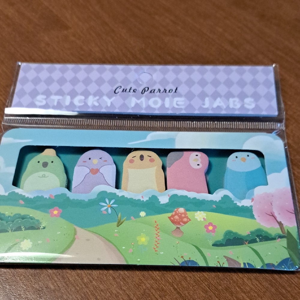 Parrot Sticky Note Set - Multicolor/ BUNDLE ONLY